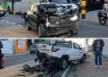 VÍDEO mostra engavetamento com cinco veículos na Ponte Preta, em Campinas